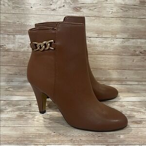 Bella Vita Brown Leather Ankle Boots Size 6.5M NWT